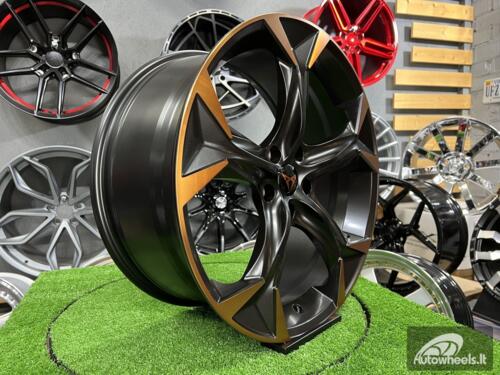 Ratlankis Sven 8,5X20 5X112 ET40 57,1 Matt Black Polished Bronze