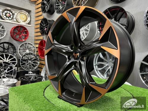 Ratlankis Sven 8,5X20 5X112 ET40 57,1 Matt Black Polished Bronze