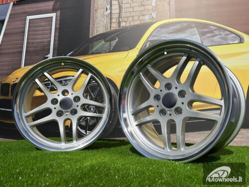 Ratlankis R17x8  5X120  ET  20  74.1  A5913  Silver+Polished Lip (SP)  For BMW  (P)  (Rear+Front)