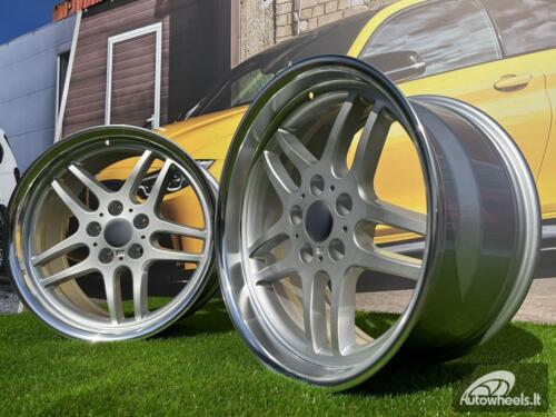 Ratlankis R17x8  5X120  ET  20  74.1  A5913  Silver+Polished Lip (SP)  For BMW  (P)  (Rear+Front)