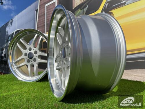 Ratlankis R17x8  5X120  ET  20  74.1  A5913  Silver+Polished Lip (SP)  For BMW  (P)  (Rear+Front)