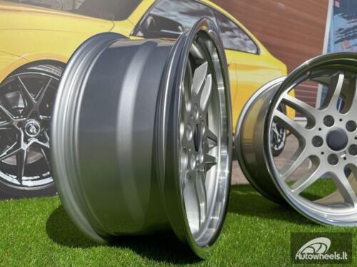 Ratlankis R17x8  5X120  ET  20  74.1  A5913  Silver+Polished Lip (SP)  For BMW  (P)  (Rear+Front)
