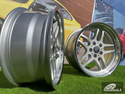 Ratlankis R17x8  5X120  ET  20  74.1  A5913  Silver+Polished Lip (SP)  For BMW  (P)  (Rear+Front)