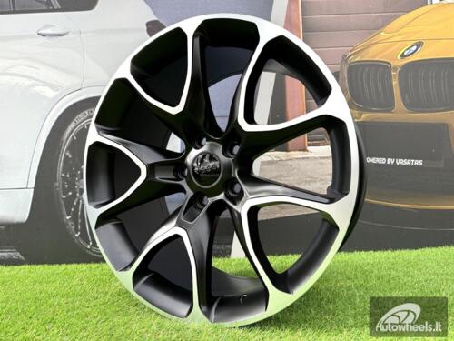 Ratlankis R20x9  5X127  ET  32  71.5  B1790  Black Polished (MB)  For JEEP  (Z2)