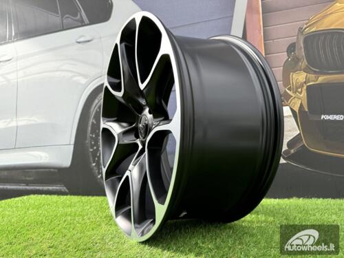 Ratlankis R20x9  5X127  ET  32  71.5  B1790  Black Polished (MB)  For JEEP  (Z2)