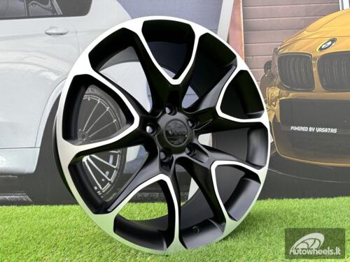 Ratlankis R20x9  5X127  ET  32  71.5  B1790  Black Polished (MB)  For JEEP  (Z2)