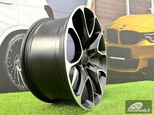 Ratlankis R20x9  5X127  ET  32  71.5  B1790  Black Polished (MB)  For JEEP  (Z2)