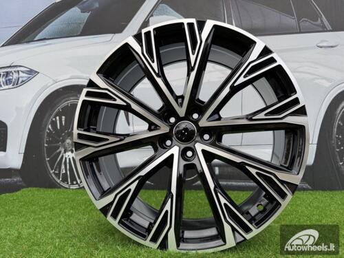 Ratlankis R21x8.5  5X112  ET  43  66.5  3S1277  Black Polished (MB)  For AUD  (P)  (HYBRID FORGED)