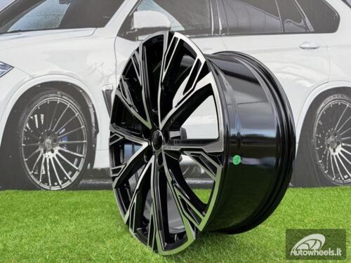 Ratlankis R21x8.5  5X112  ET  43  66.5  3S1277  Black Polished (MB)  For AUD  (P)  (HYBRID FORGED)