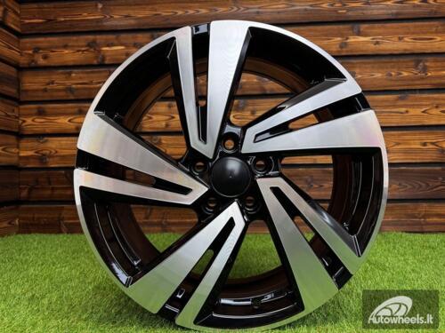 Ratlankis R18x7  5X100  ET  39  57.1  3S1282  Black Polished (MB)  For VW  (P)  (T-Cross HYBRID FORGED)