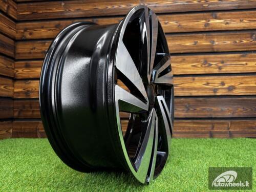 Ratlankis R18x7  5X100  ET  39  57.1  3S1282  Black Polished (MB)  For VW  (P)  (T-Cross HYBRID FORGED)