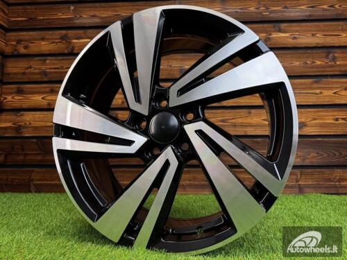 Ratlankis R18x7  5X100  ET  39  57.1  3S1282  Black Polished (MB)  For VW  (P)  (T-Cross HYBRID FORGED)