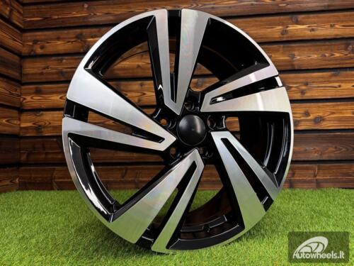 Ratlankis R18x7  5X112  ET  45  57.1  3S1282  Black Polished (MB)  For VW  (P+Z7)  (T-Roc HYBRID FORGED)
