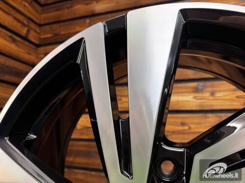 Ratlankis R18x7  5X112  ET  45  57.1  3S1282  Black Polished (MB)  For VW  (P+Z7)  (T-Roc HYBRID FORGED)