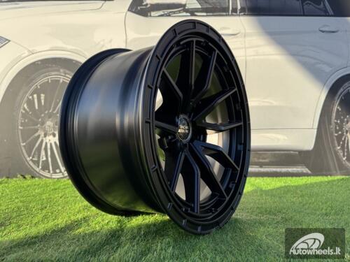 Ratlankis R18x9  5X127  ET  M6  78.1  B1037  Black Half Matt (BLHM)  For 4X4  (P)