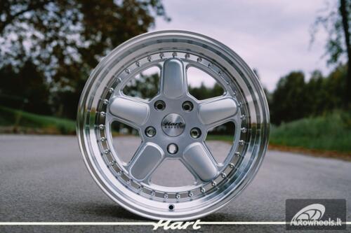 Ratlankis HART HR82 R18X9.5J 5X120 ET20 CB:74.1 Silver face and Diamond cut lip