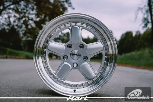 Ratlankis HART HR82 R17X8.5J 5X120 ET25 CB:72.6 Silver face and Diamond cut lip