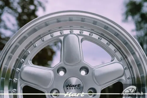 Ratlankis HART HR82 R17X8.5J 5X120 ET25 CB:72.6 Silver face and Diamond cut lip