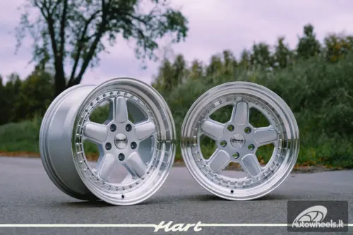 Ratlankis HART HR82 R17X8.5J 5X120 ET25 CB:72.6 Silver face and Diamond cut lip