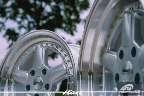 Ratlankis HART HR82 R17X8.5J 5X120 ET25 CB:72.6 Silver face and Diamond cut lip