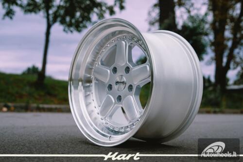 Ratlankis HART HR82 R17X10J 5X120 ET25 CB:72.6 Silver face and Diamond cut lip