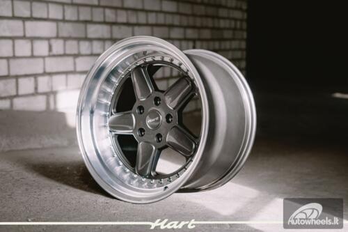 Ratlankis HART HR82 R18X11J 5X120 ET25 CB:74.1mm Grey face and Diamond cut lip
