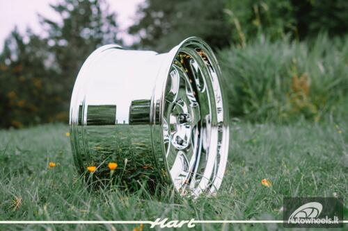 Ratlankis HART HR99 R18X9J 5X114.3 ET25 CB:73.1 Vacuum Chrome and golden rivets