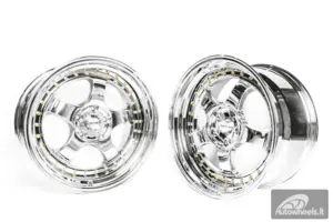 Ratlankis HART HR99 R18X10J 5X114.3 ET25 CB:73.1 Vacuum Chrome and golden rivets