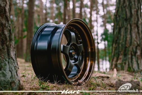 Ratlankis HART HR99 R18X9J 5X114.3 ET25 CB:73.1 Black Half Matt and Cooper lip