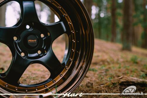 Ratlankis HART HR99 R18X9J 5X114.3 ET25 CB:73.1 Black Half Matt and Cooper lip