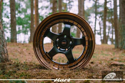 Ratlankis HART HR99 R18X10J 5X114.3 ET25 CB:73.1 Black Half Matt and Cooper lip