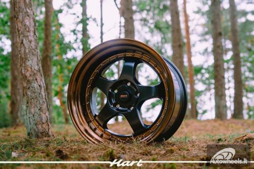 Ratlankis HART HR99 R18X10J 5X114.3 ET25 CB:73.1 Black Half Matt and Cooper lip