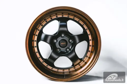 Ratlankis HART HR99 R18X10J 5X114.3 ET25 CB:73.1 Black Half Matt and Cooper lip