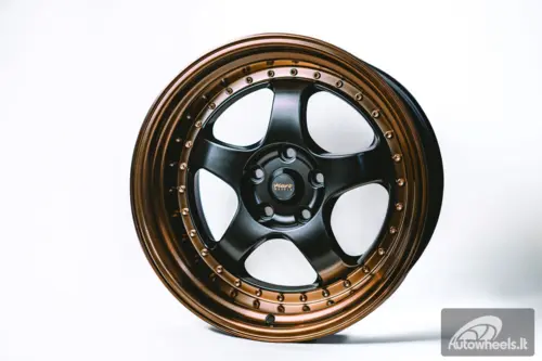 Ratlankis HART HR99 R18X10J 5X114.3 ET25 CB:73.1 Black Half Matt and Cooper lip
