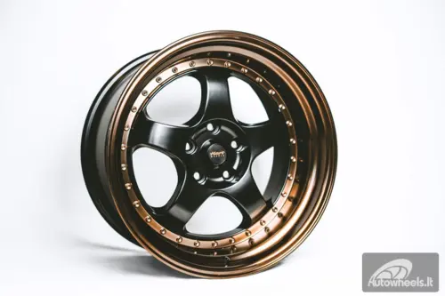 Ratlankis HART HR99 R18X10J 5X114.3 ET25 CB:73.1 Black Half Matt and Cooper lip