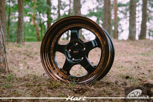 Ratlankis HART HR99 R18X9J 5X120 ET22 CB:72.6 Black Half Matt and Cooper lip