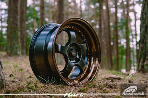 Ratlankis HART HR99 R18X9J 5X120 ET22 CB:72.6 Black Half Matt and Cooper lip