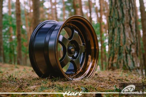 Ratlankis HART HR99 R18X10J 5X120 ET22 CB:72.6 Black Half Matt and Cooper lip