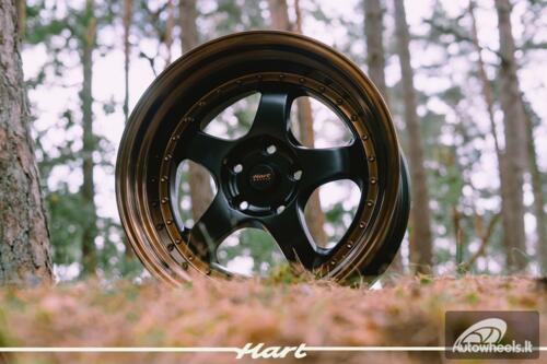 Ratlankis HART HR99 R18X10J 5X120 ET22 CB:72.6 Black Half Matt and Cooper lip