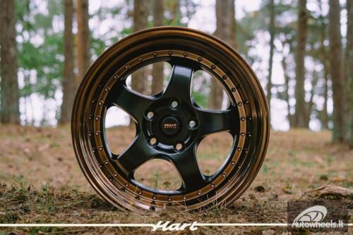 Ratlankis HART HR99 R18X10J 5X120 ET22 CB:72.6 Black Half Matt and Cooper lip