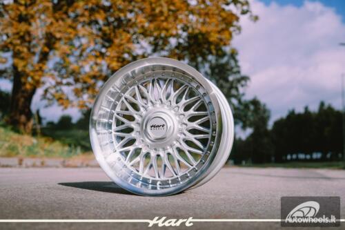 Ratlankis HART HR86 R17X9J 5X120 / 5X112 ET22 CB:72.6mm Silver face and Diamond cut lip