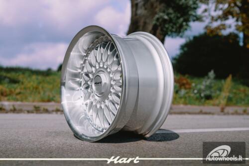 Ratlankis HART HR86 R17X9J 5X120 / 5X112 ET22 CB:72.6mm Silver face and Diamond cut lip
