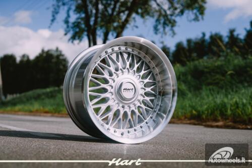Ratlankis HART HR86 R17X9J 5X120 / 5X112 ET22 CB:72.6mm Silver face and Diamond cut lip