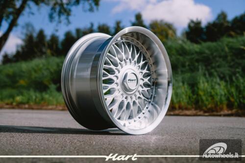 Ratlankis HART HR86 R17X9J 5X120 / 5X112 ET22 CB:72.6mm Silver face and Diamond cut lip