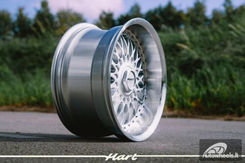 Ratlankis HART HR86 R17X9J 5X120 / 5X112 ET22 CB:72.6mm Silver face and Diamond cut lip
