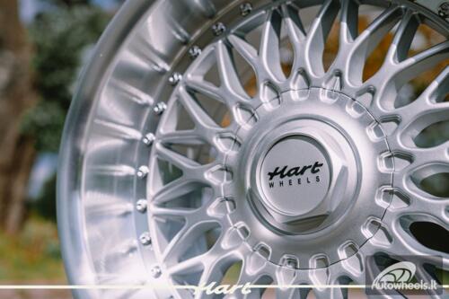 Ratlankis HART HR86 R17X9J 5X120 / 5X112 ET22 CB:72.6mm Silver face and Diamond cut lip