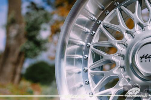 Ratlankis HART HR86 R17X9J 5X120 / 5X112 ET22 CB:72.6mm Silver face and Diamond cut lip
