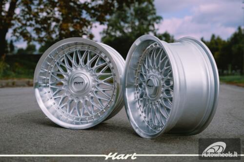 Ratlankis HART HR86 R17X9J 5X120 / 5X112 ET22 CB:72.6mm Silver face and Diamond cut lip
