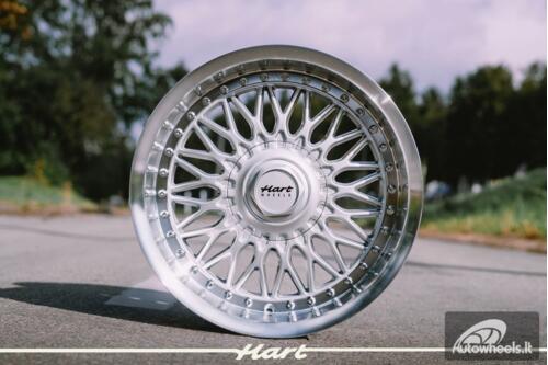 Ratlankis HART HR86 R17X9J 5X120 / 5X112 ET22 CB:72.6mm Silver face and Diamond cut lip