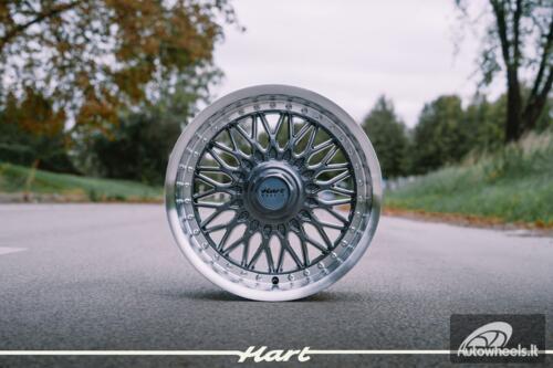 Ratlankis HART HR86 R17X8J 5X120 / 5X112 ET20 CB:72.6mm Grey face and Diamond cut lip